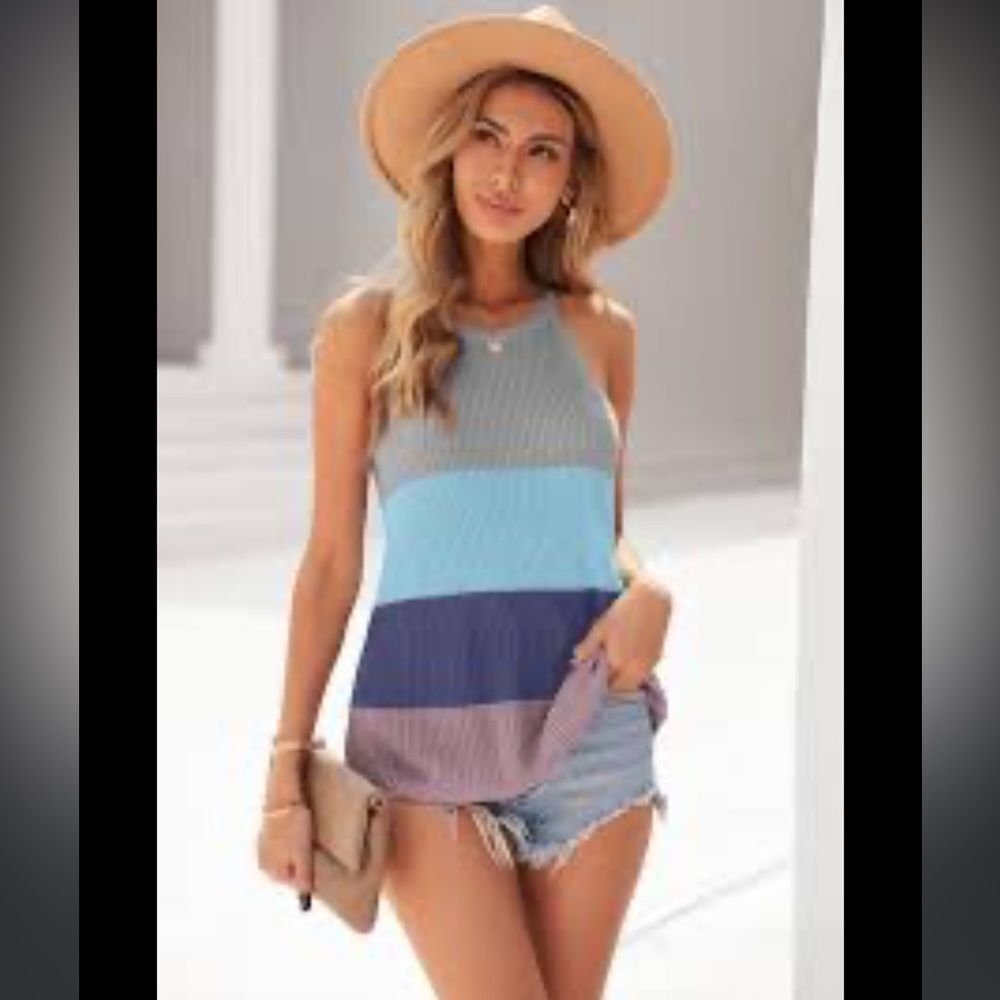 C+D+M Color Block Tunic Dress Sz S